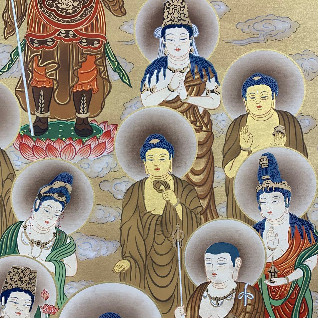 掛け軸３本 ①国井幸雪作 十三佛②佐藤眉山作 春慶桜図③柳沢寿江作 梅に鶯図