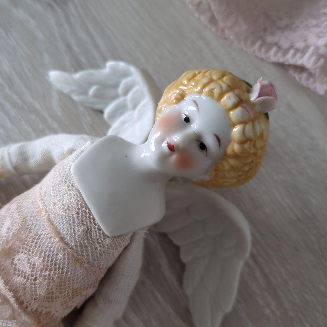 新春sale チャイナヘッドドール　ビンテージ　エンジェル天使　希少