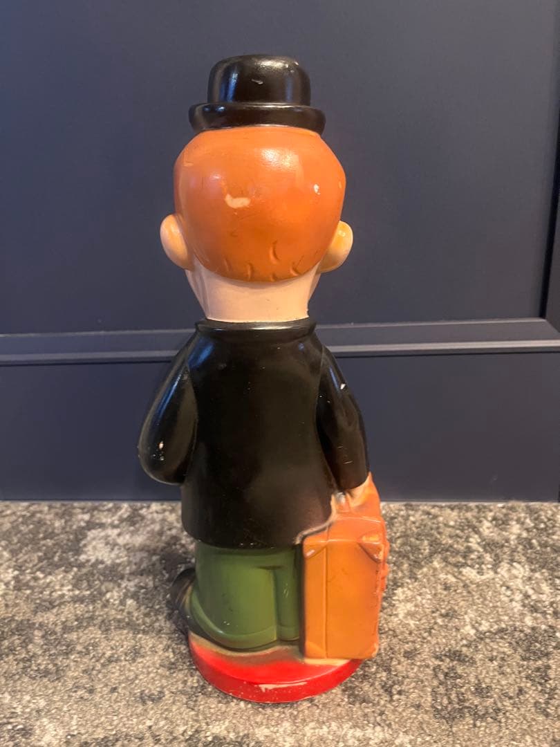 1972 PLAY PAL Laurel and Hardy 貯金箱 ソフビ