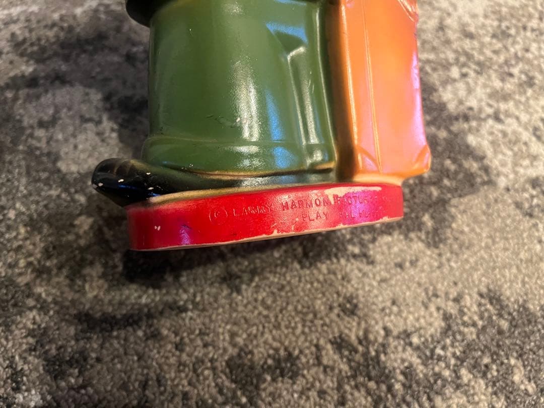 1972 PLAY PAL Laurel and Hardy 貯金箱 ソフビ
