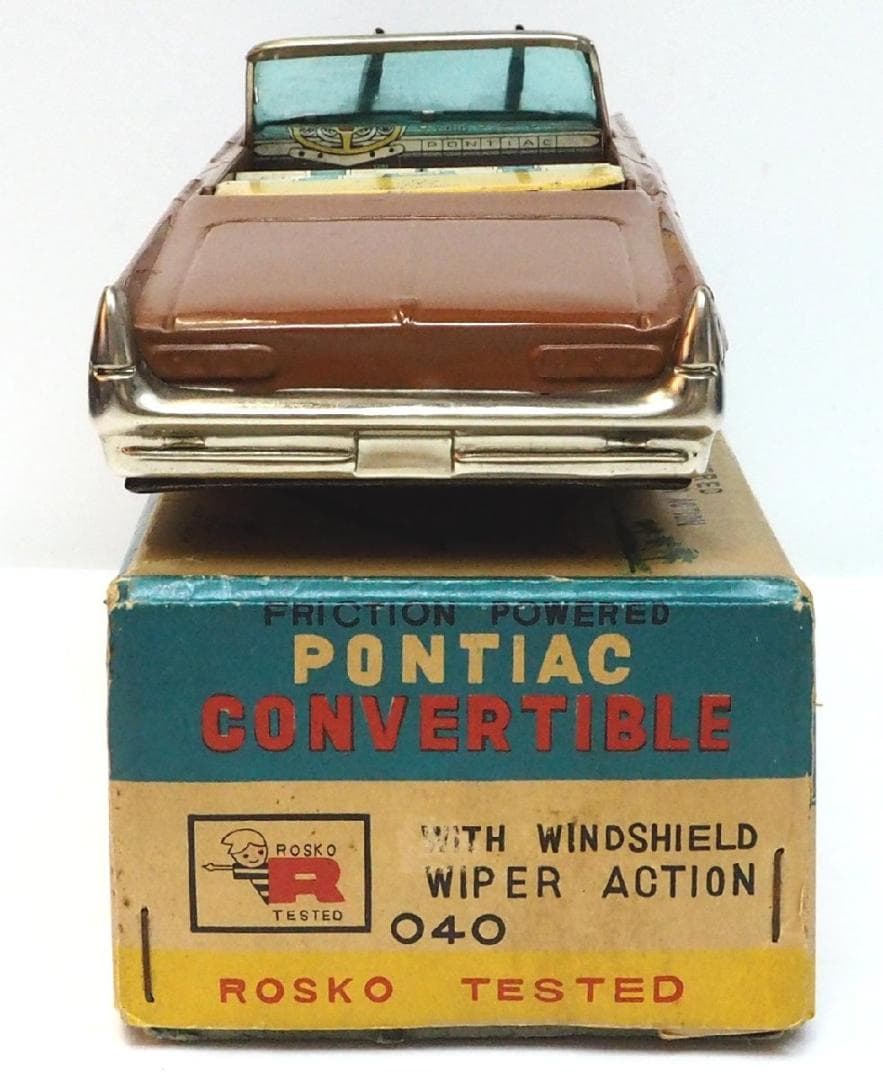Rosko toyポンティアック コンバーチブル ワイパーアクションtinブリキ