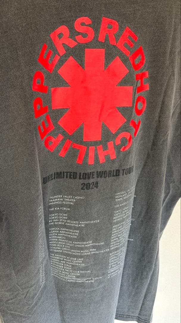 レッチリ RHCP ジャパンツアー ライブ 2024 tシャツ Lサイズ