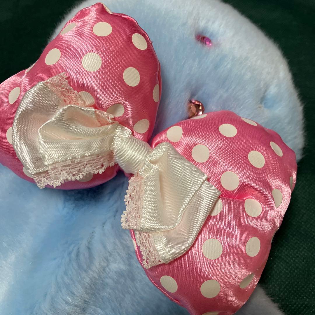 ディズニー　ファンキャップ　ドットリボン　ミニー　耳付き　ポンポン付き　ビジュー