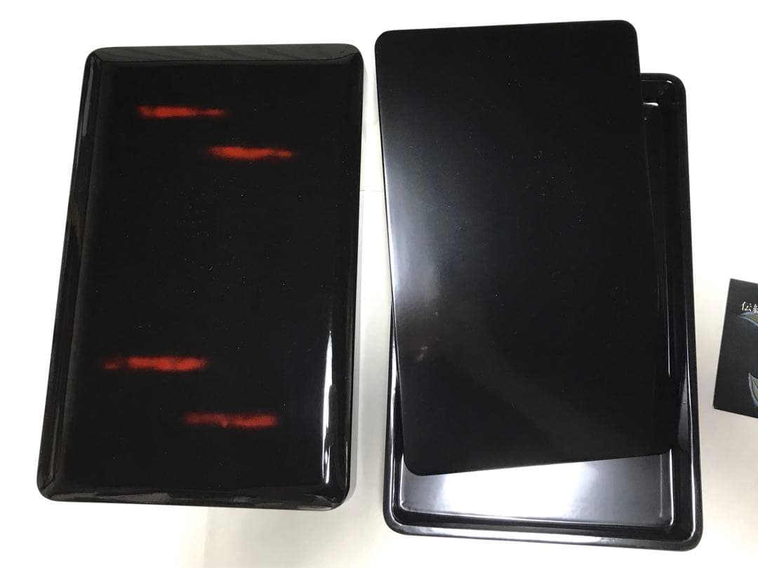 書道具　高岡漆器　硯箱　黒