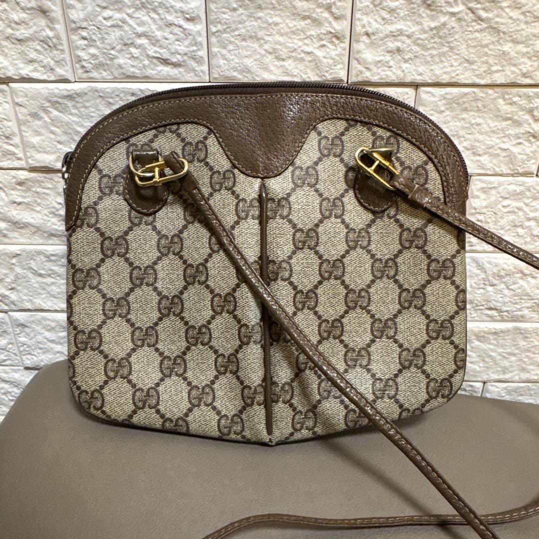 GUCCI グッチ ヴィンテージ オールドグッチシェリーライン ショルダーバッグ