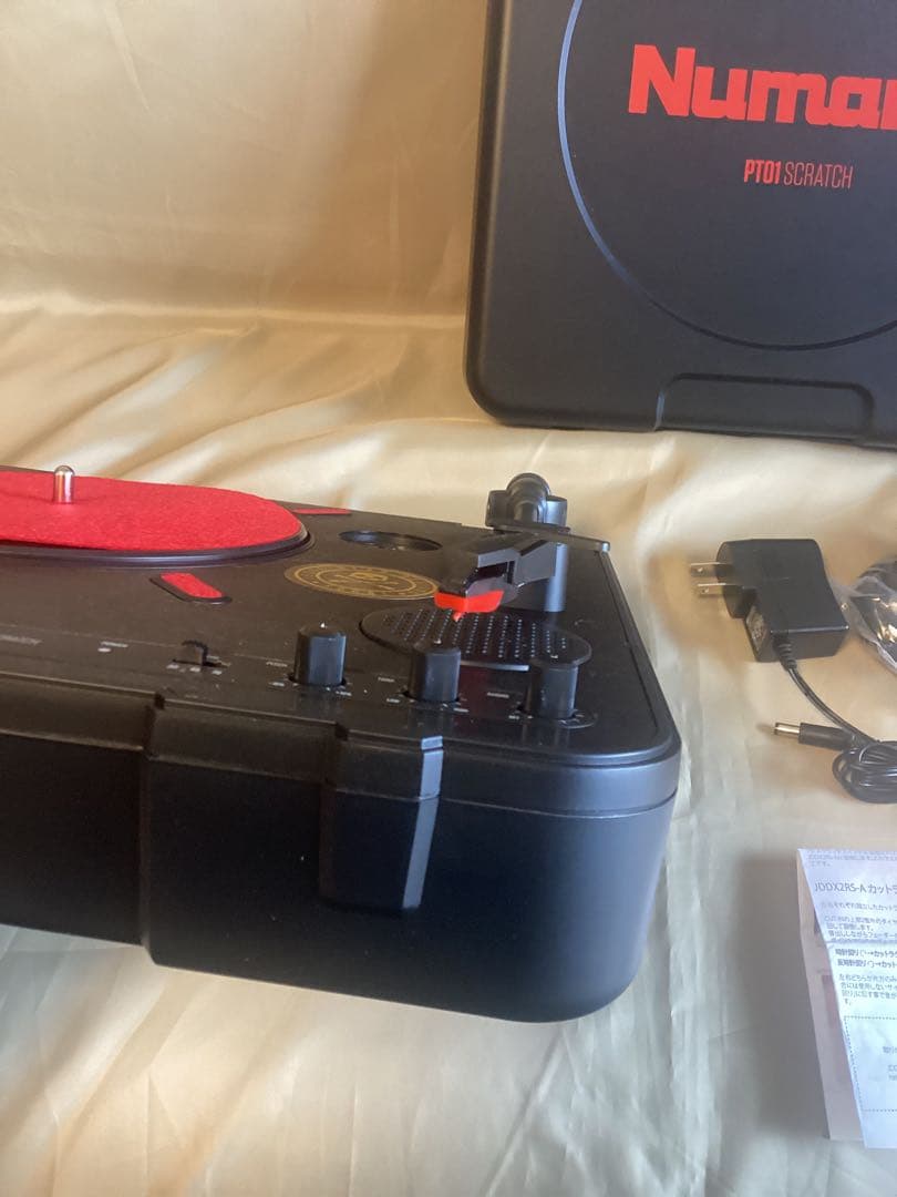 Numark PT01 Scratch + スクラッチ用カスタムフェーダー交換済