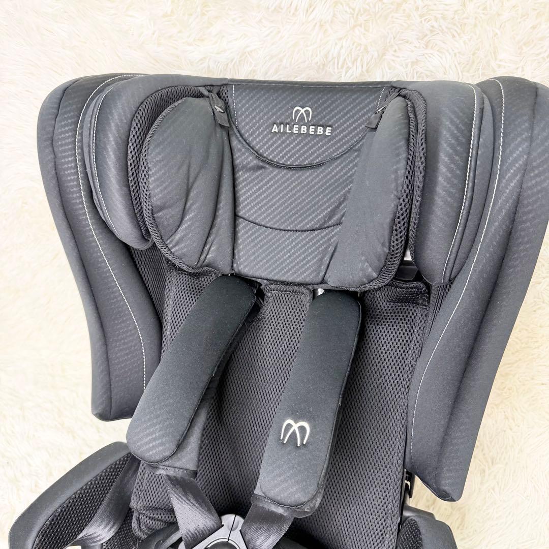 美品 AILEBEBE パパット2 プレミアム カーボンブラック ジュニアシート