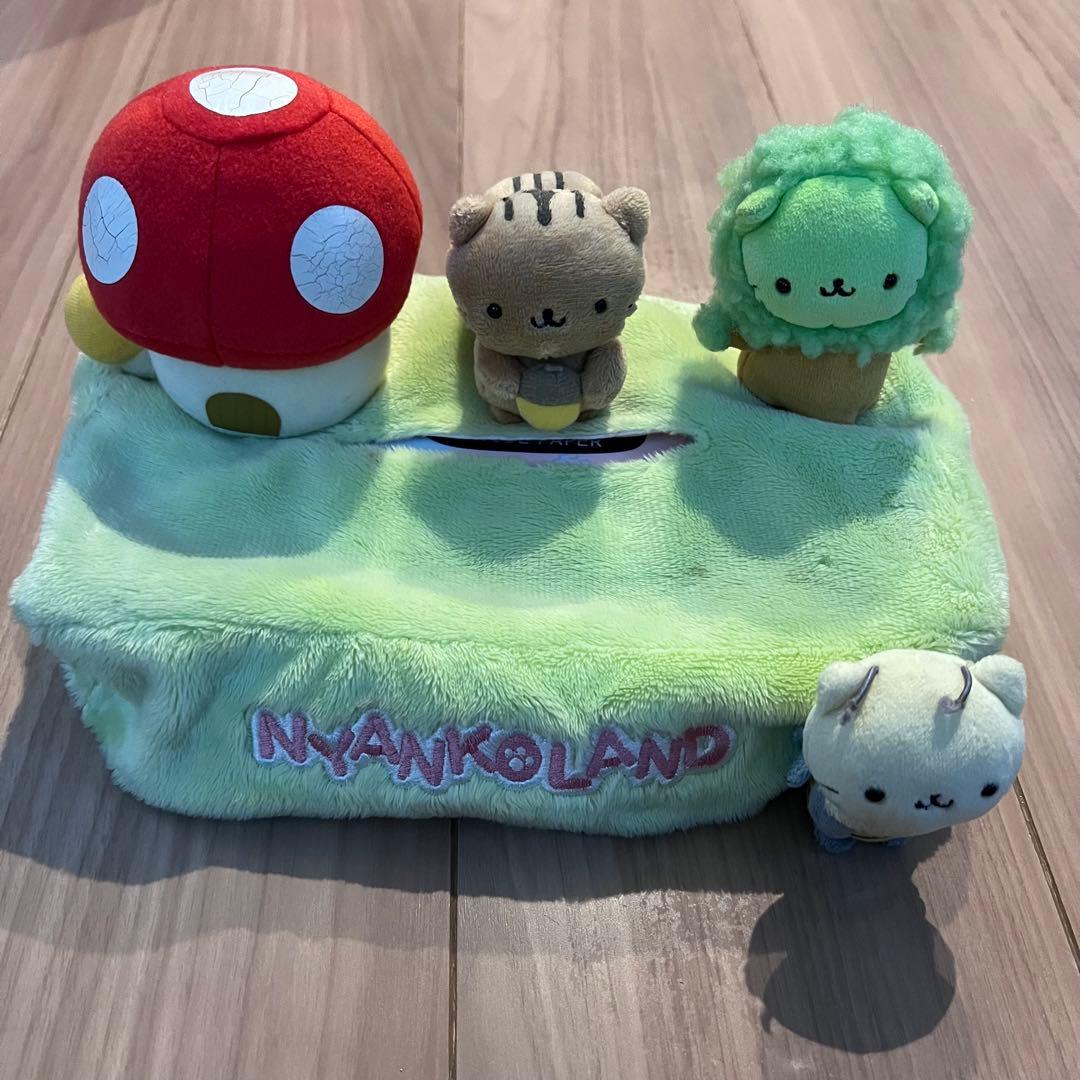 にゃんにゃんにゃんこ サンエックス にゃんこランド ぬいぐるみティッシュカバー