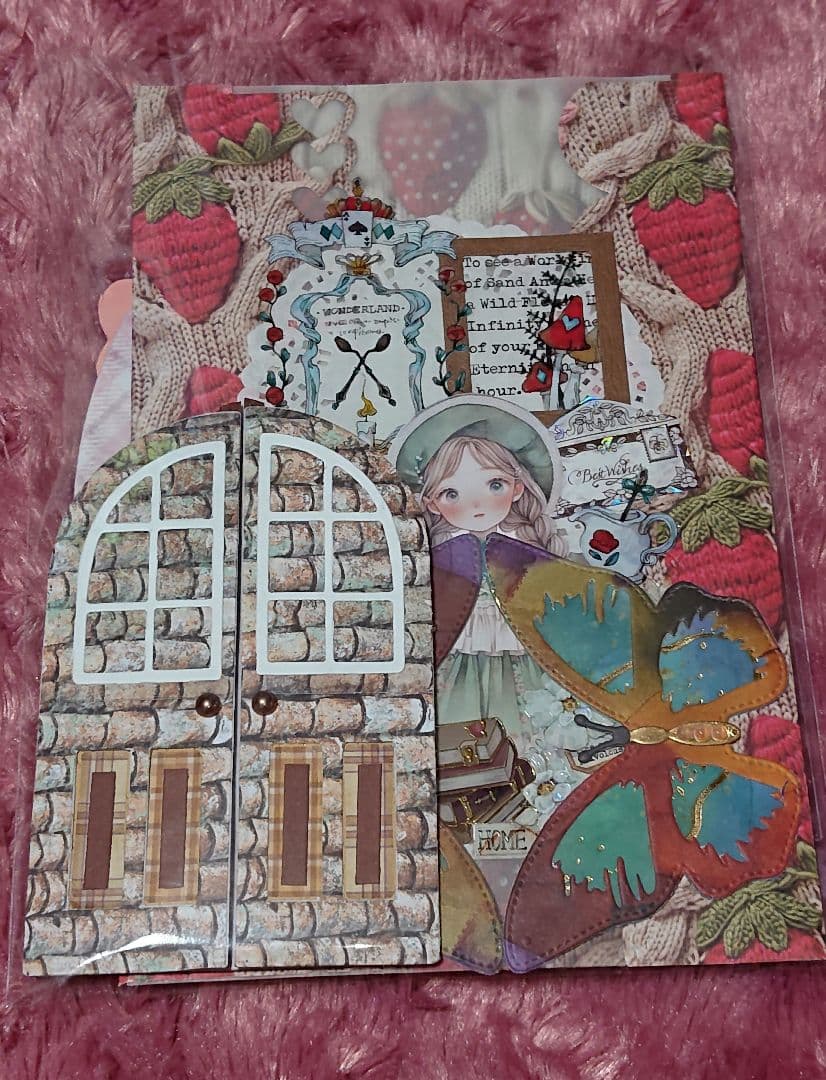 おすそ分けポケット④ 女の子平袋 紙ものセット❤️おすそ分けファイル トッパー