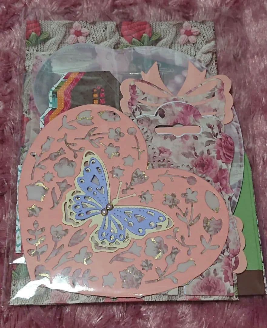 おすそ分けポケット④ 女の子平袋 紙ものセット❤️おすそ分けファイル トッパー