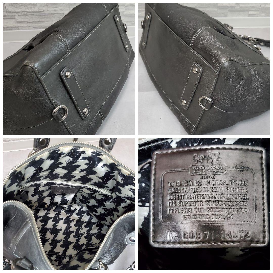 美品✨️COACH マディソン 2WAY レザー 14312 ダークグレー