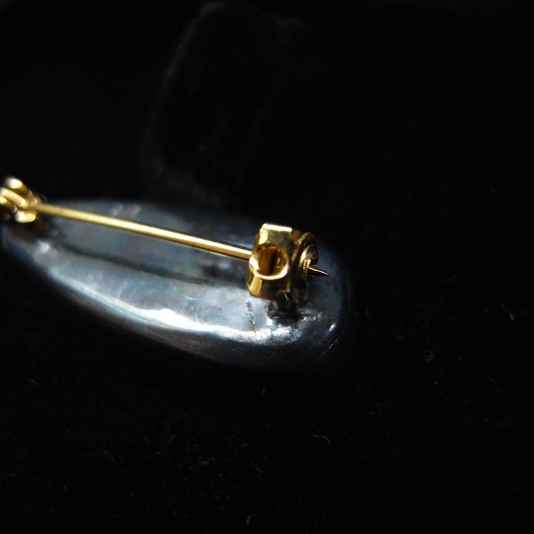 希少 大型 アンティーク 宝石 ジュエリー 遊色 ボルダー オパール ブローチ