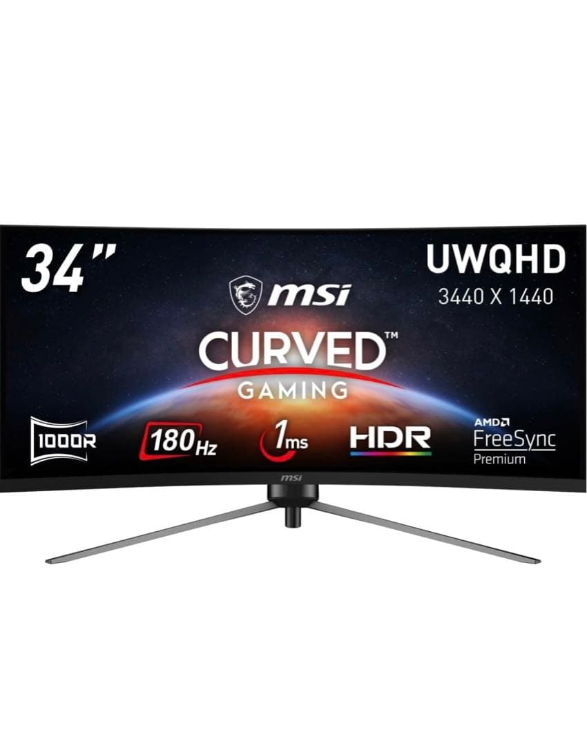 MSI CURVED 34インチ 湾曲モニター ゲーミングモニター