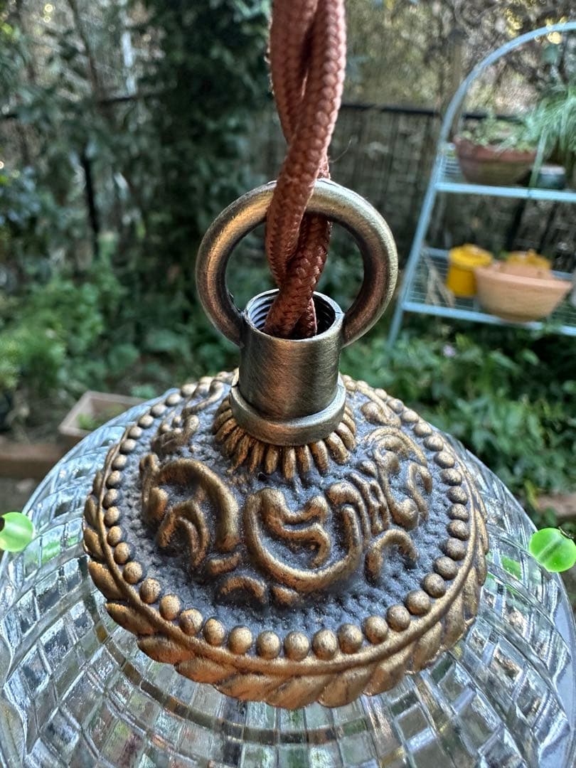 20's フランス アンティーク 希少なスピアドロップの可愛いミニシャンデリア＊