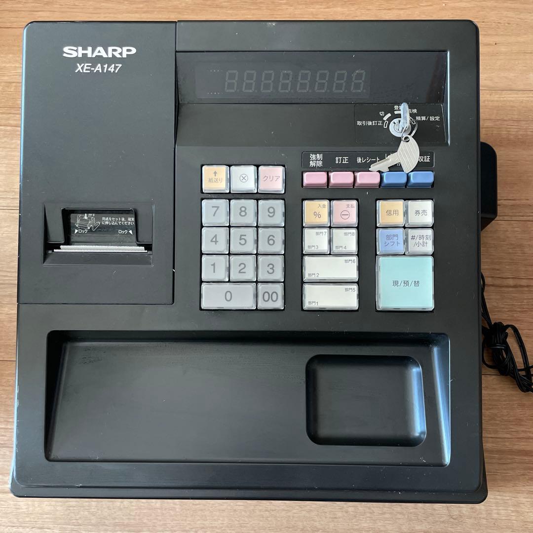 SHARP XE-A147 レジスター ブラック