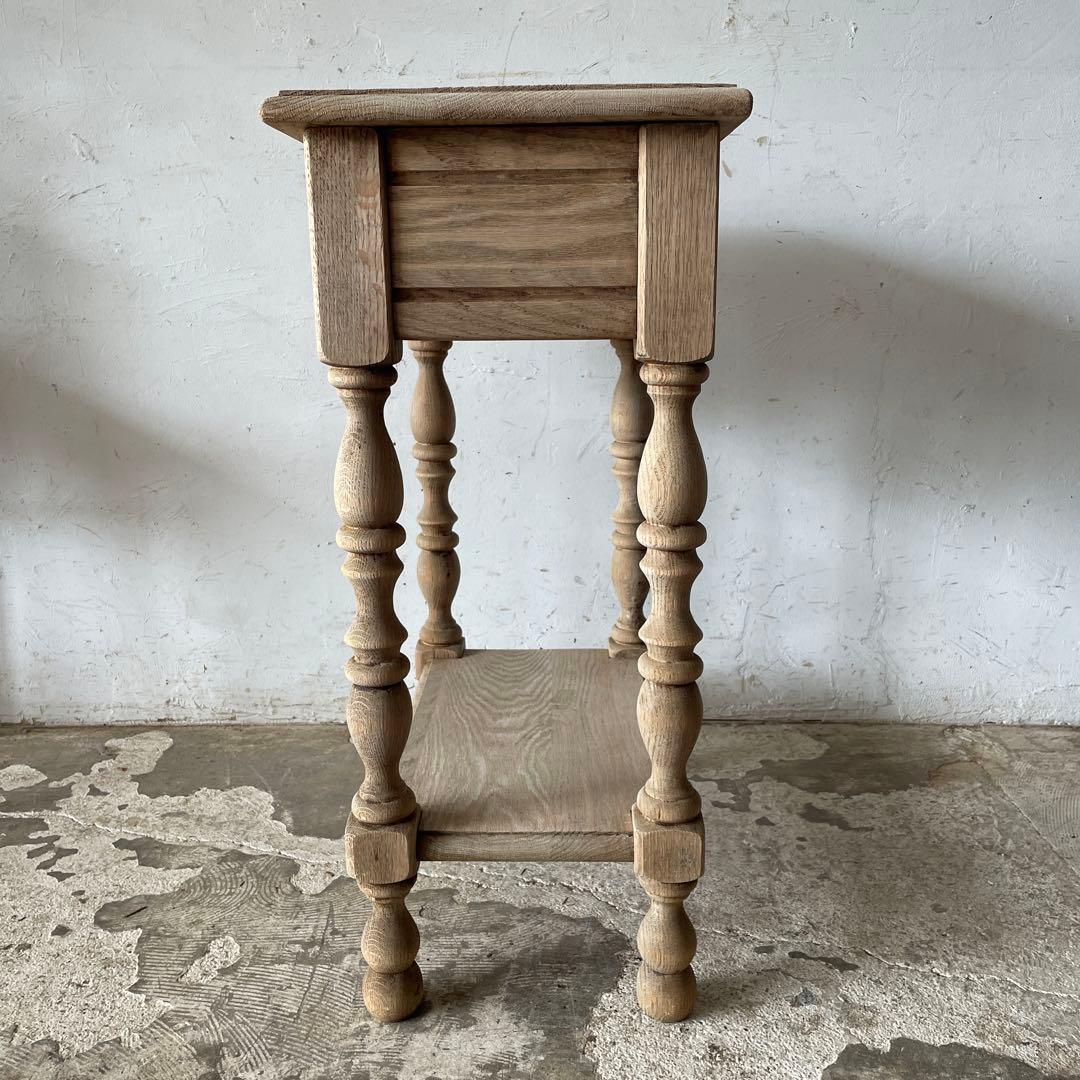 Peonyドロワーサイドテーブル ドロワーベッドサイドテーブル　剥離