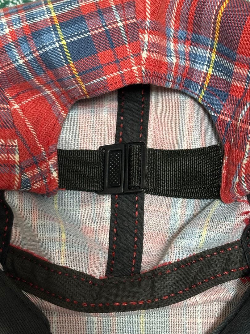 Supreme チェック柄 キャップ