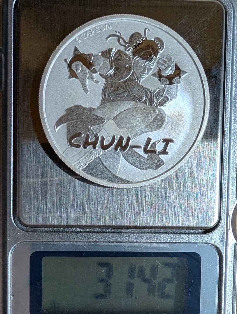ツバル 1ドル銀貨 2022年 1オンス チュン・リー ストリートファイター