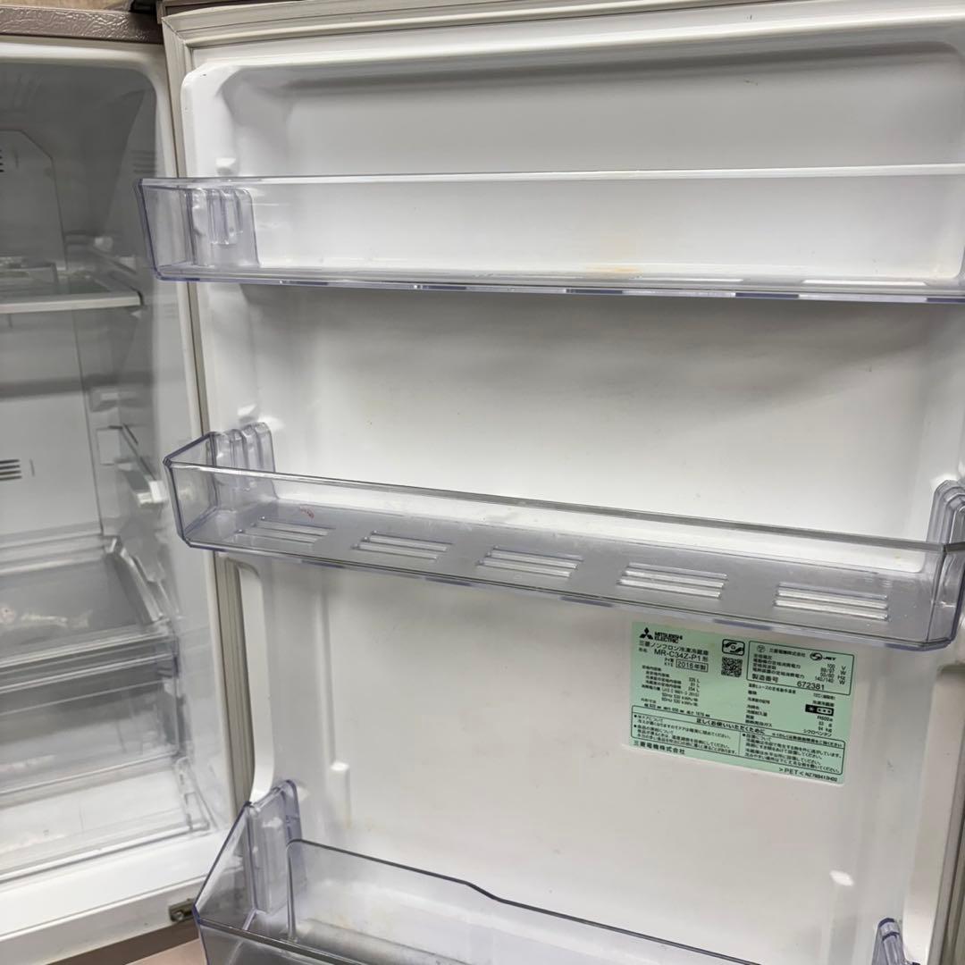 403 三菱　大型冷蔵庫　大容量335L 300L強　自動製氷　右開き　格安