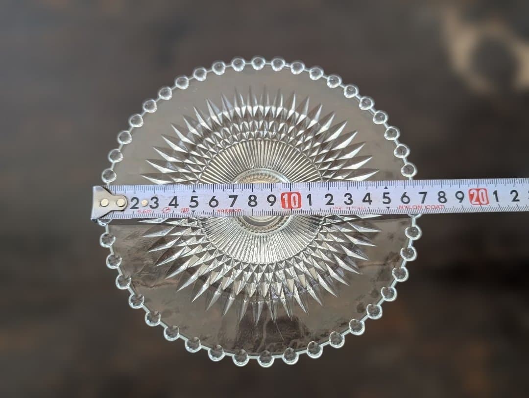 Duchin Sterling　ガラス製ケーキスタンド　アンティーク