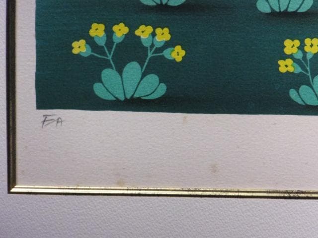 レイモン・ペイネ　直筆サイン『メルヘン』リトグラフ　大判 2401260829F