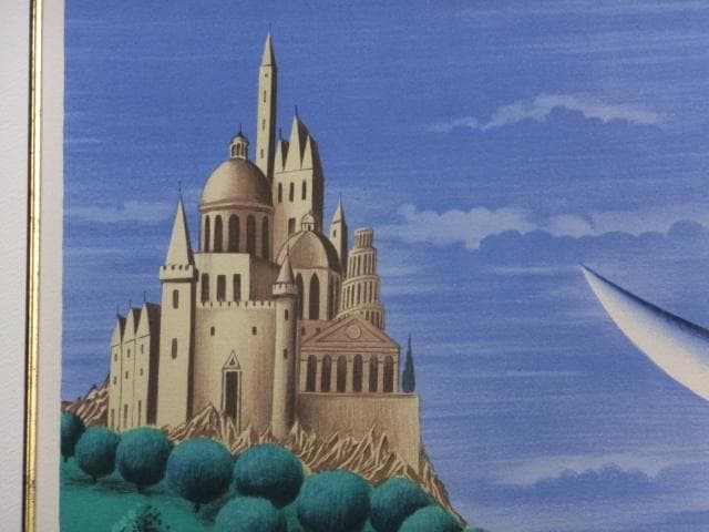 レイモン・ペイネ　直筆サイン『メルヘン』リトグラフ　大判 2401260829F