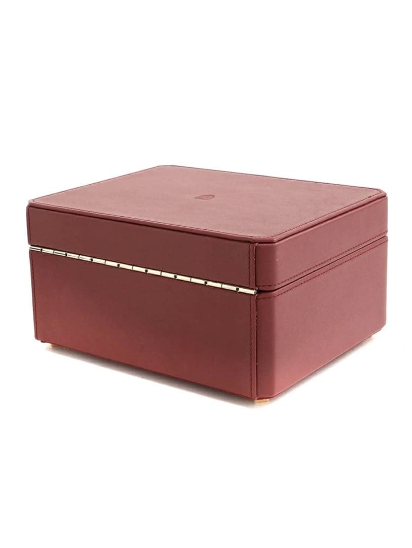 未使用品　agete アガット　ジュエリーボックス　レッド　外箱付き　インテリア