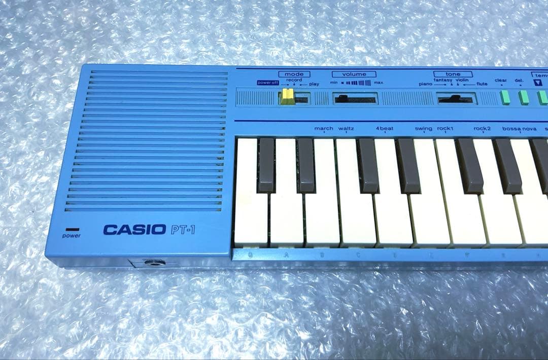 Casio PT-1☆ミニシンセサイザー☆ベビーブルー☆超レアカラー