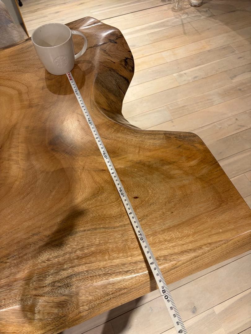 一枚板　無垢オーク　ダイニングテーブル