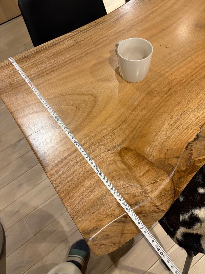 一枚板　無垢オーク　ダイニングテーブル