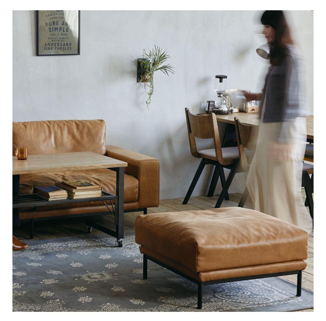 クラッシュゲート　プルートソファ 専用スツール スーパーレザーテックス