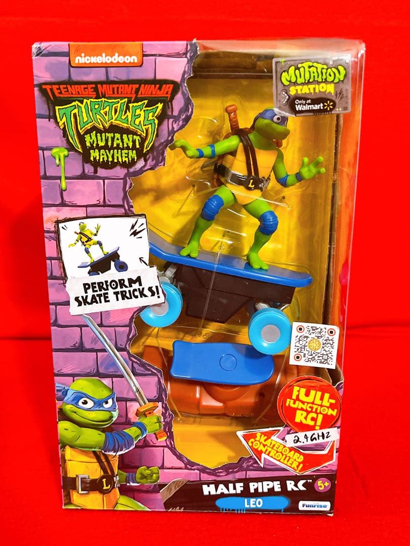 タートルズ ミュータントパニック レオナルド スケボー RC フィギュア
