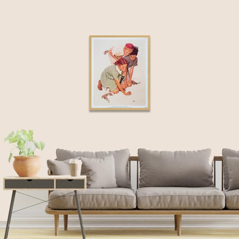 額装品/Marbles/ノーマン ロックウェル/アート/ポスター/インテリア