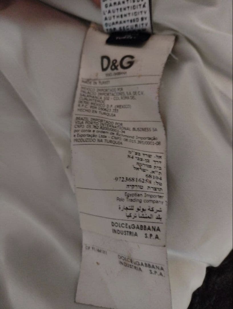 neqr着 D＆G シングルライダースジャケット 40