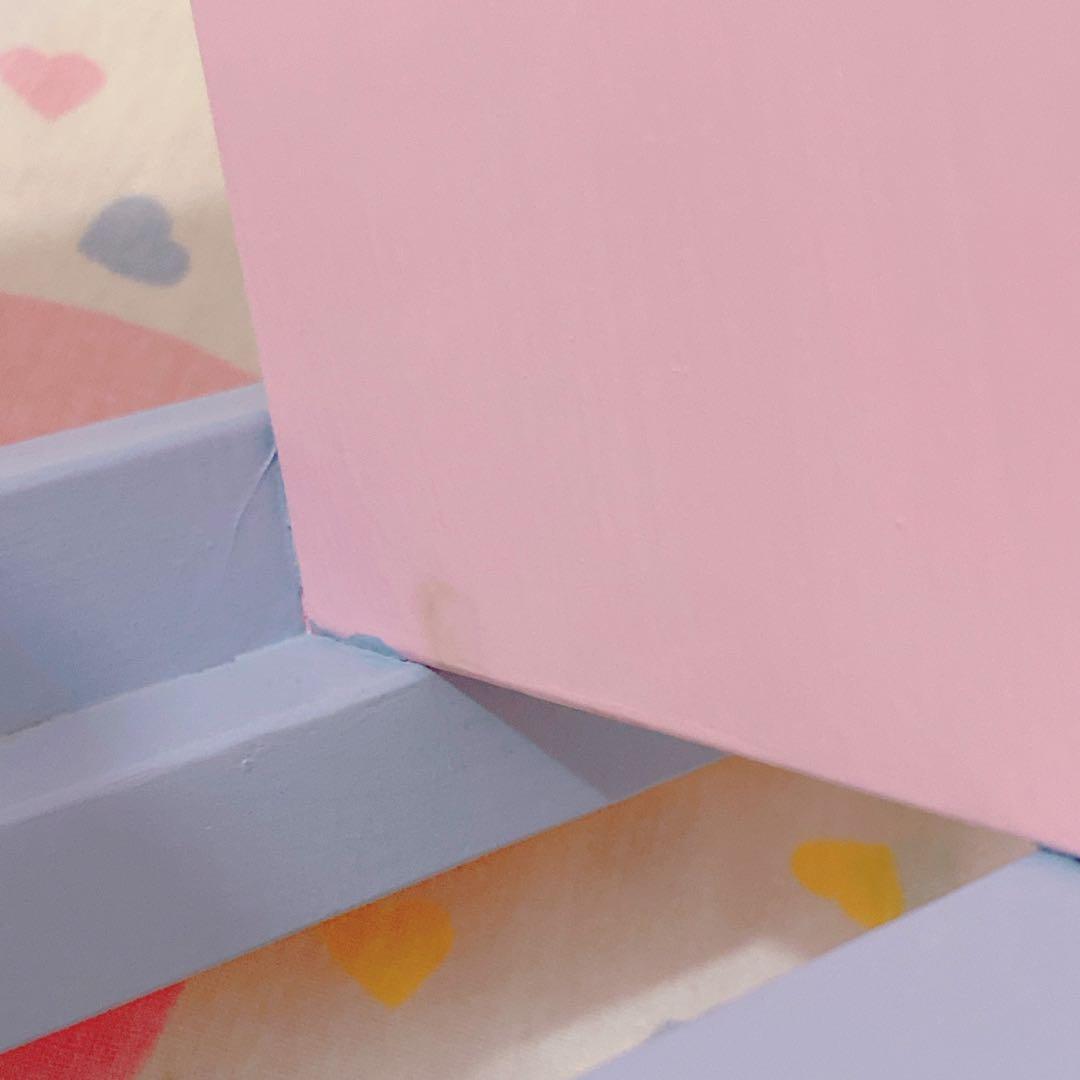 ♡パステルハートシェルフ ハンドペイント レトロファンシートイ spank♡