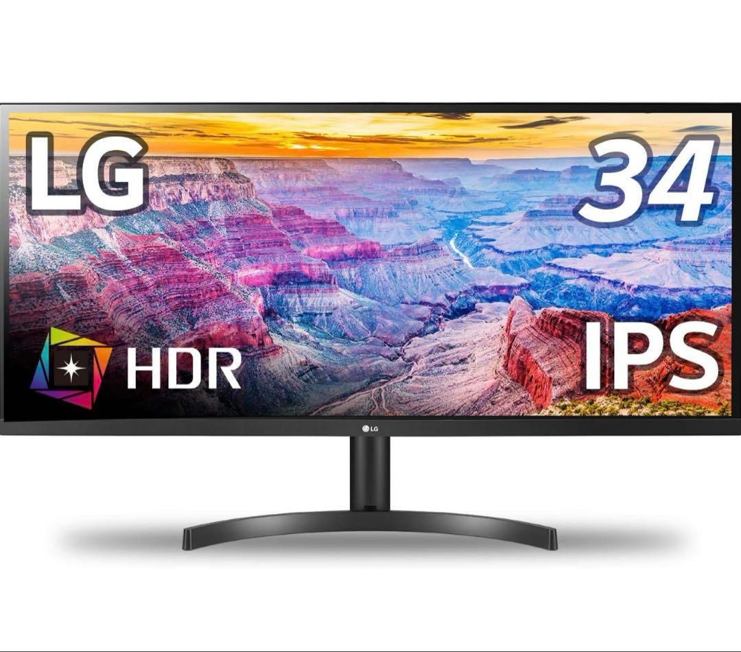 LG ウルトラワイドモニター 34WL500-B 34インチ