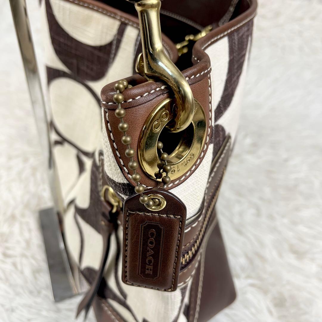 【希少】COACH キャンバス×レザー ワンショルダーバッグ レガシー