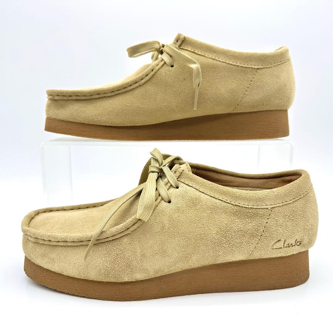 【極美品】クラークス ワラビー WP メープル スエード モカシン 防水
