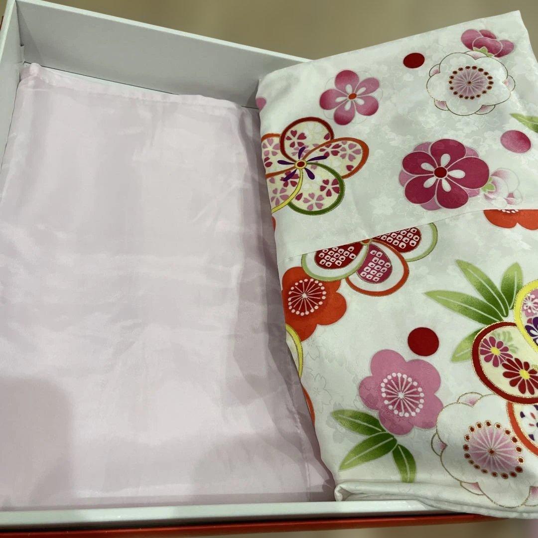 ［モモの助］七五三 着物セット 3歳双子　花柄