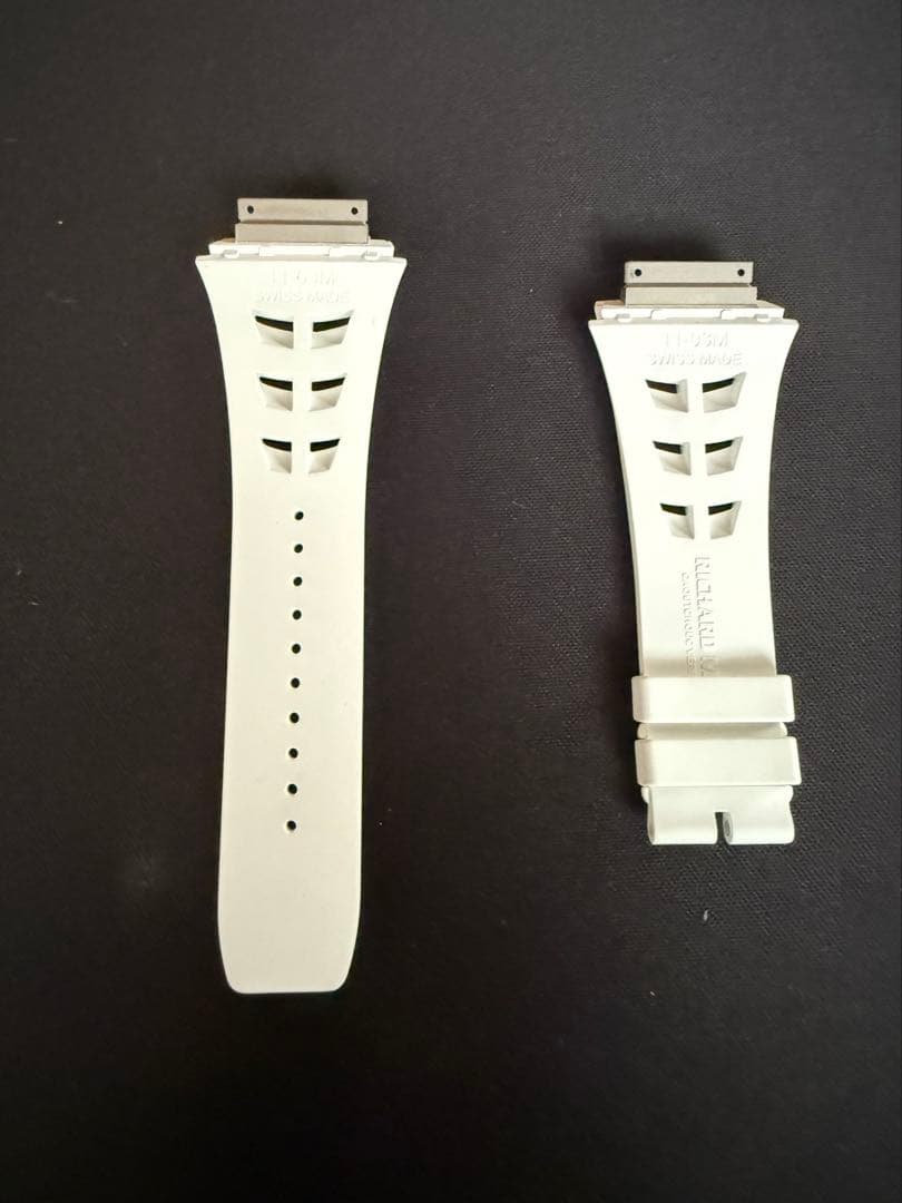 未使用　正規品　リシャールミル RM11-03 ホワイト　ラバーストラップ　M