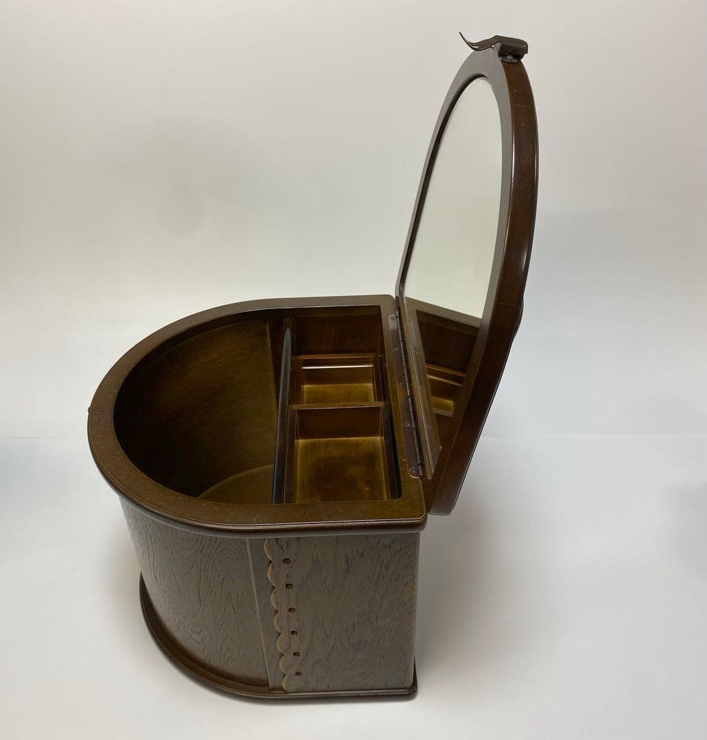 インテルナ南條　鏡台　パリの雑貨屋　木製　レース　メイクボックス　化粧台　1点