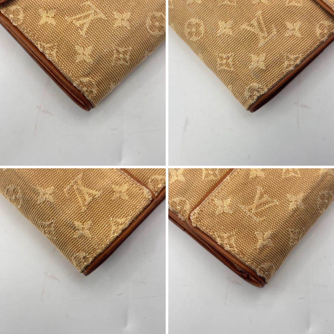 ルイヴィトン M92441 モノグラムミニ ポルトビエカルト クレディ ベージュ