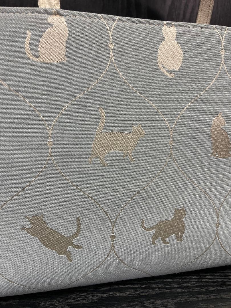 新品 猫柄 和装バッグ お稽古 お茶席 和服 トートバッグ 呉服 着物 小紋