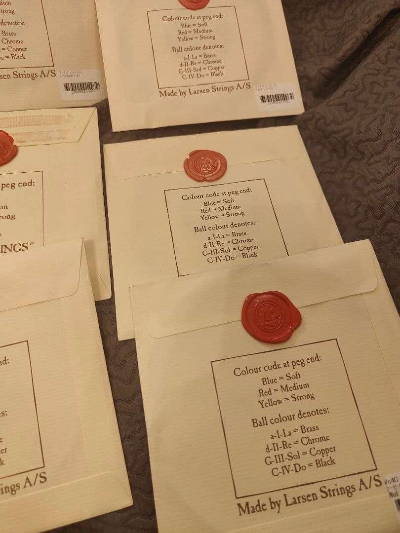 新品 チェロ弦6本+おまけ LARSEN STRINGSラーセンフルセット