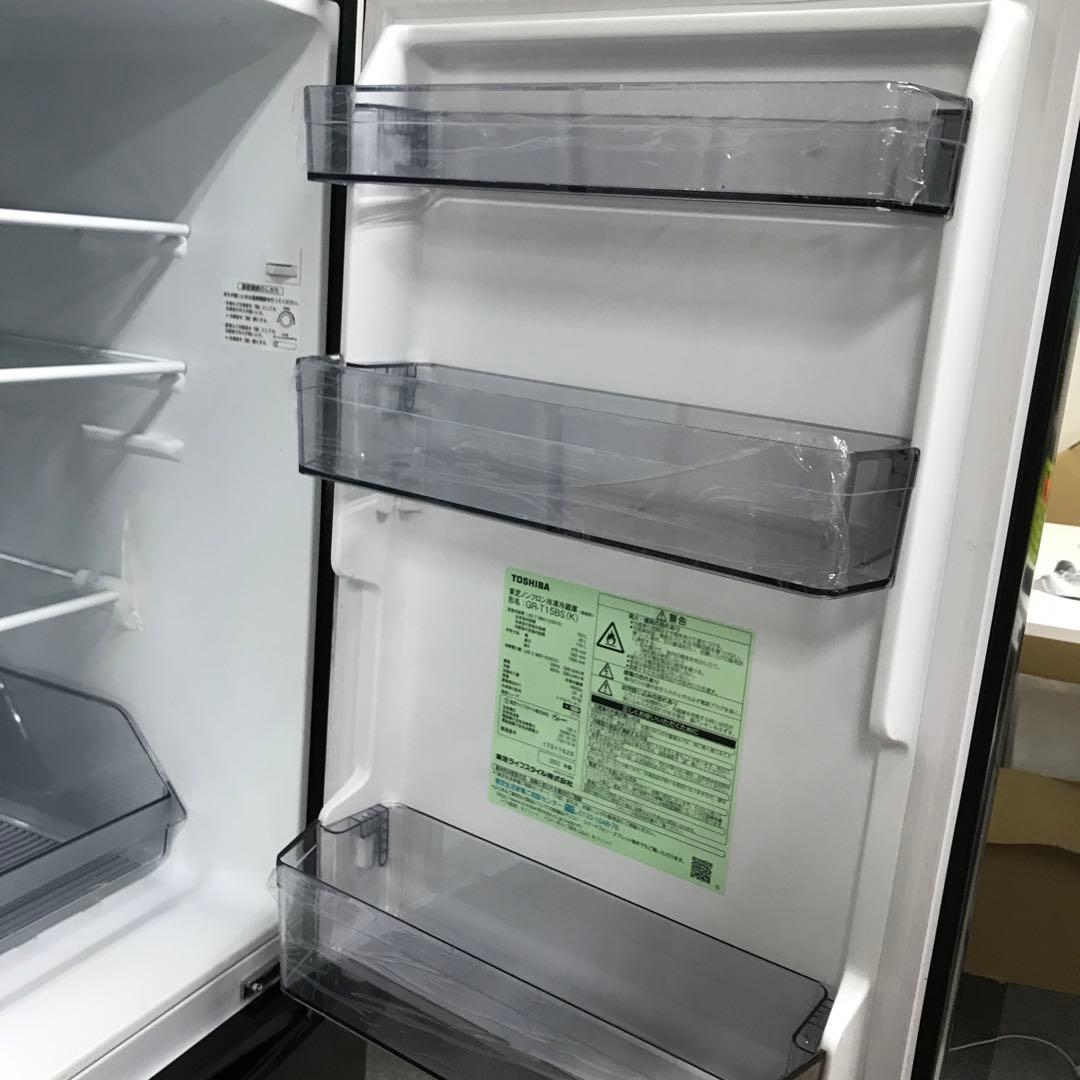 【美品】TOSHIBA　ノンフロン冷凍冷蔵庫　GR-T15BS　2022年製　D