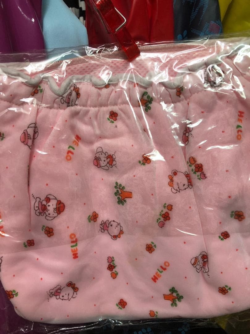 ピッキーおむつカバー　ピンク　ナイロン　ケミカルスポンジ?　3号　金属ホック付き