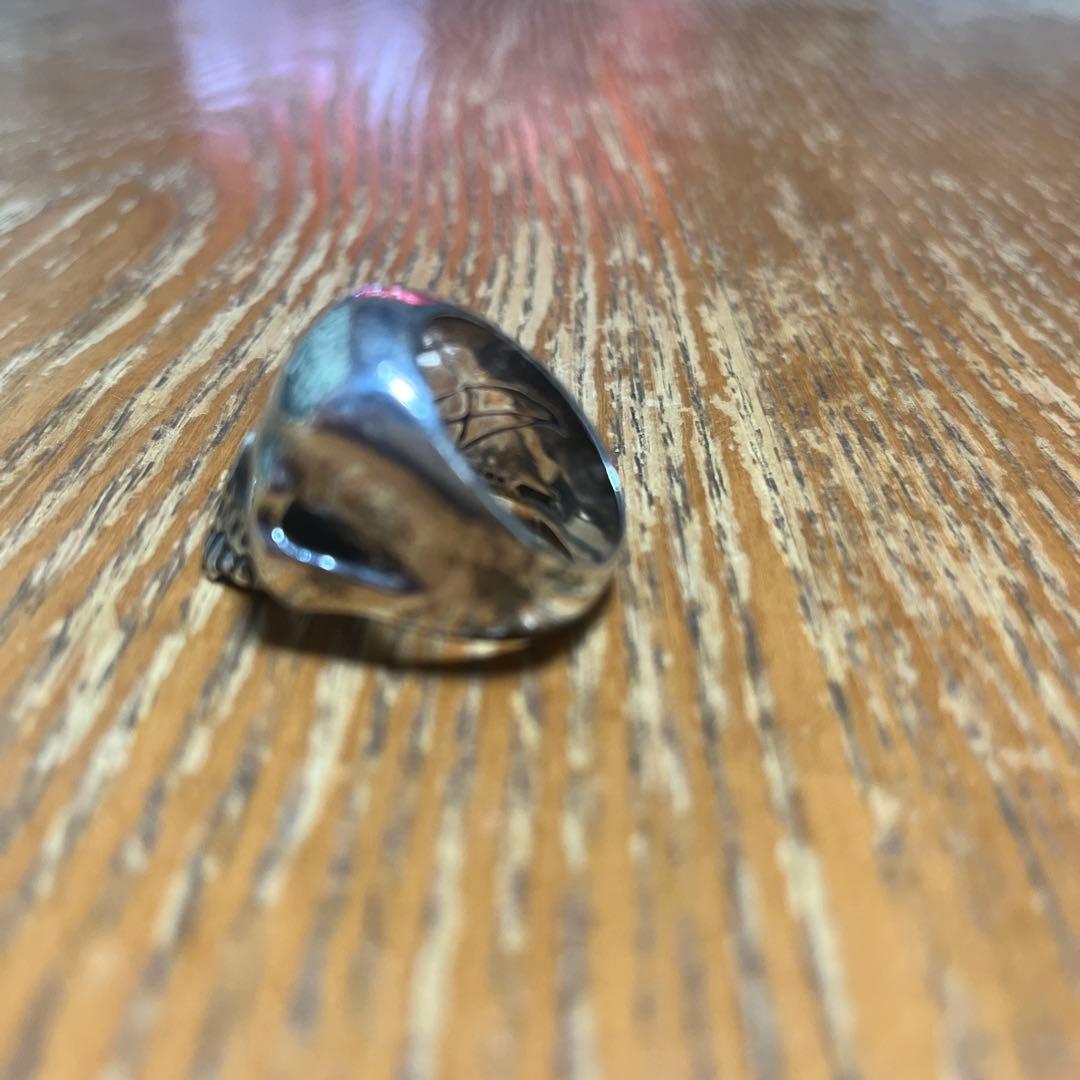 CRAZY PIG/LARGE EVIL SKULL RING キースリング