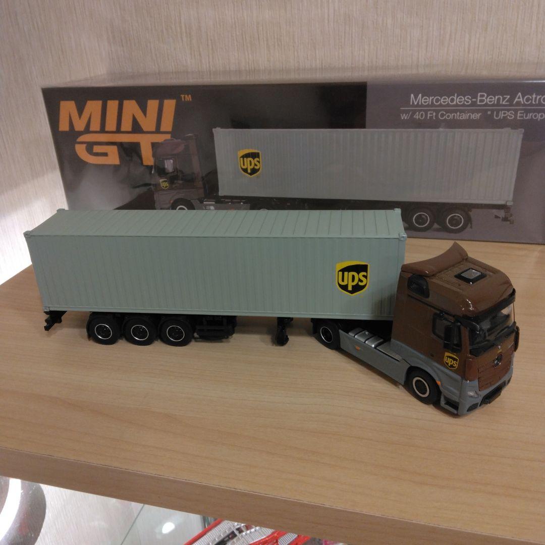 MINI GT Actros UPS　海上コンテナトレーラー1/64　最終値下げ