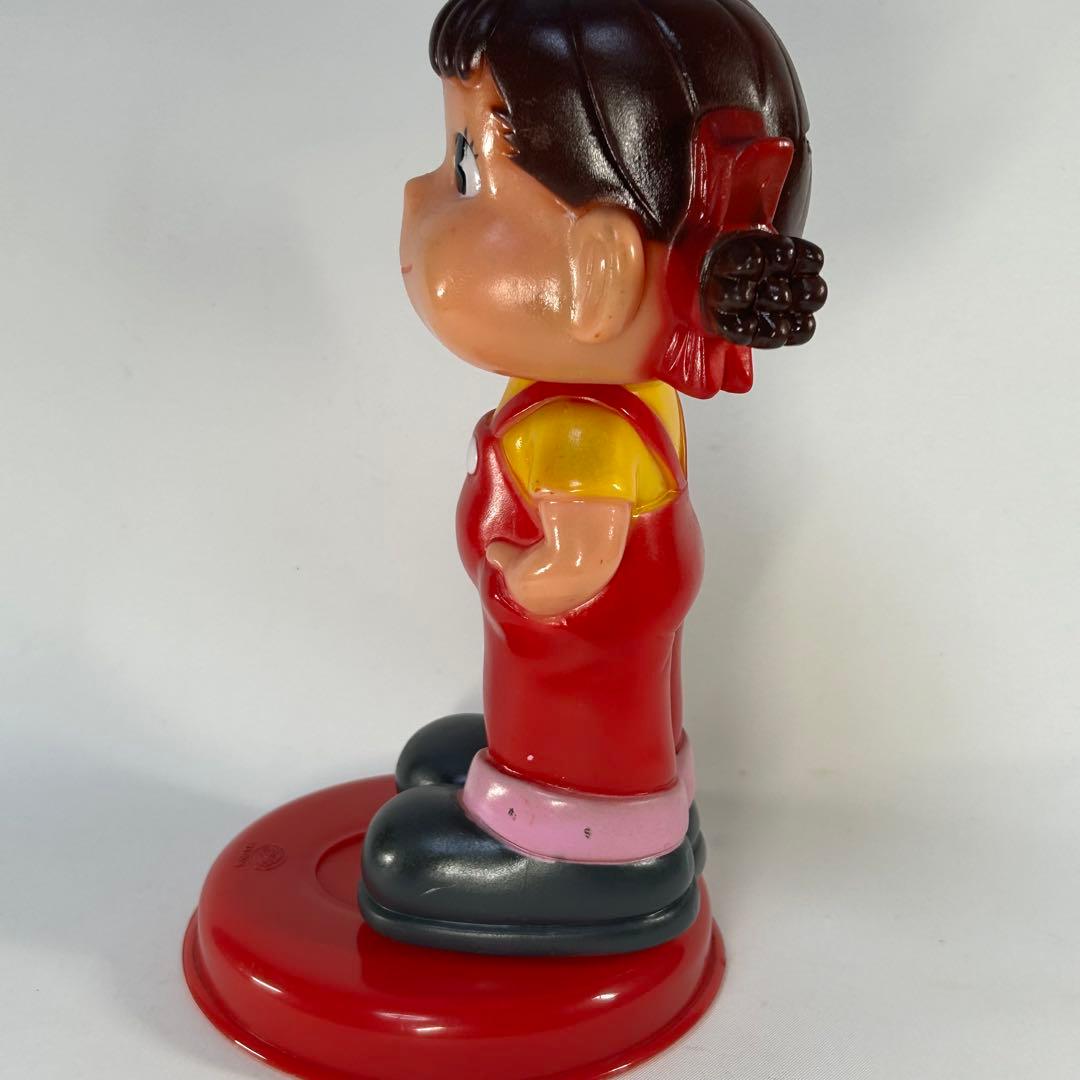 不二家　ペコちゃん　ソフビ貯金箱　レトロ