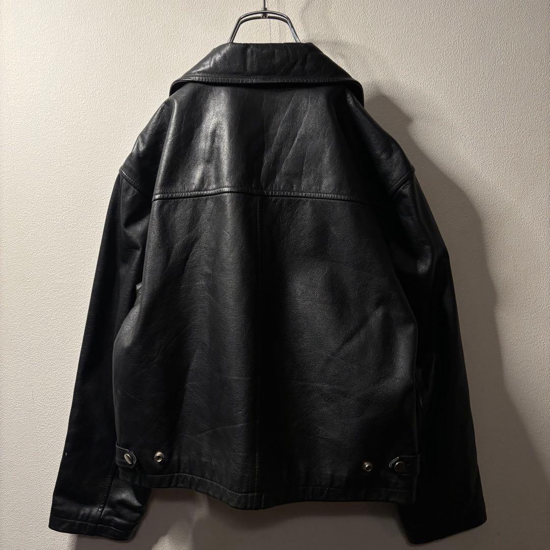 80's 90's vintage レザー オーバーサイズ ブルゾン ジャケット
